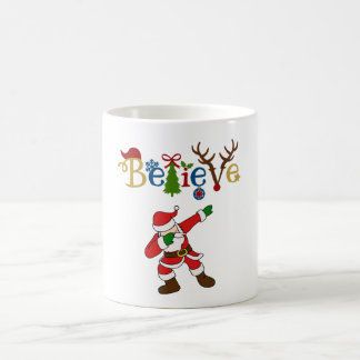 Mug Croyez, Père Noël frappant une pose