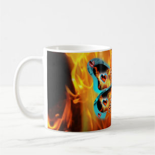 Mug CRPS RSD Guerrier Survior Ruban Bouton Feu de papi