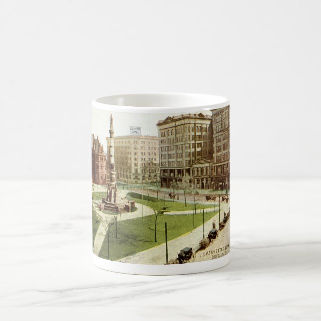 Mug Cru 1915 carré de Buffalo NY de Lafayette (Centre)