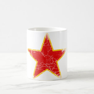 Mug Cru rouge communiste d'étoile