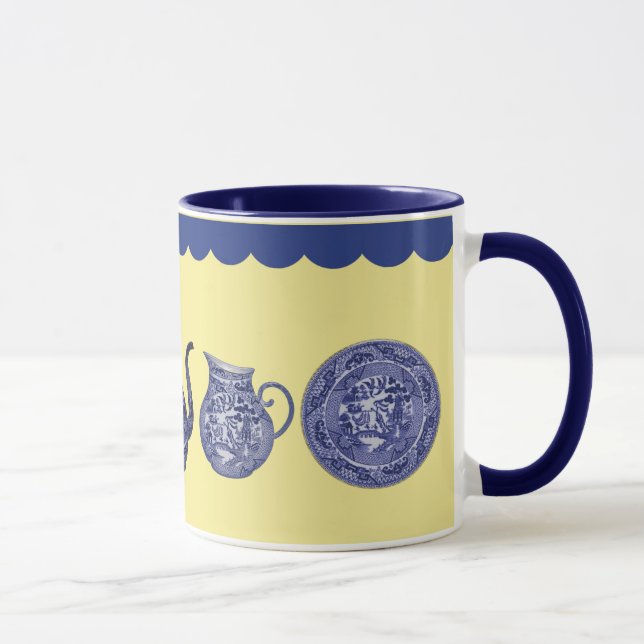 Mug Cruche bleue de broc de plat de la Chine de saule (Droite)
