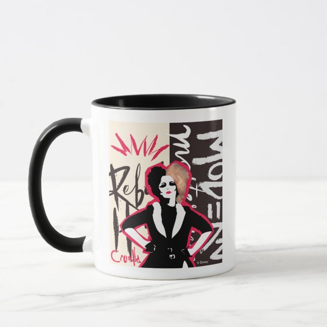 Mug Cruella | Coeur rebelle - Chef-d'oeuvre moderne (Gauche)