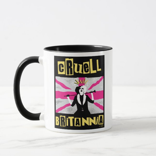 Mug Cruella | Cruell Britannia Flag Pop Art (Gauche)