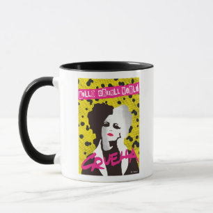 Mug Cruella Hello Cruell World Ransom Stencil Art