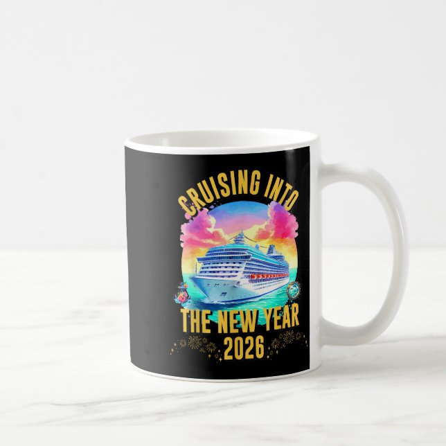 Mug Cruising Into The New Year 2026 Ocean Lover  (Droite)