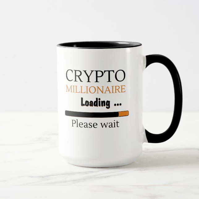 Mug Crypto Millionaire Chargement drôle trading nft (Droite)