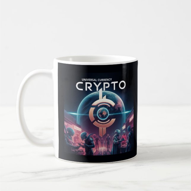 Mug Crypto Planète Noir (Gauche)