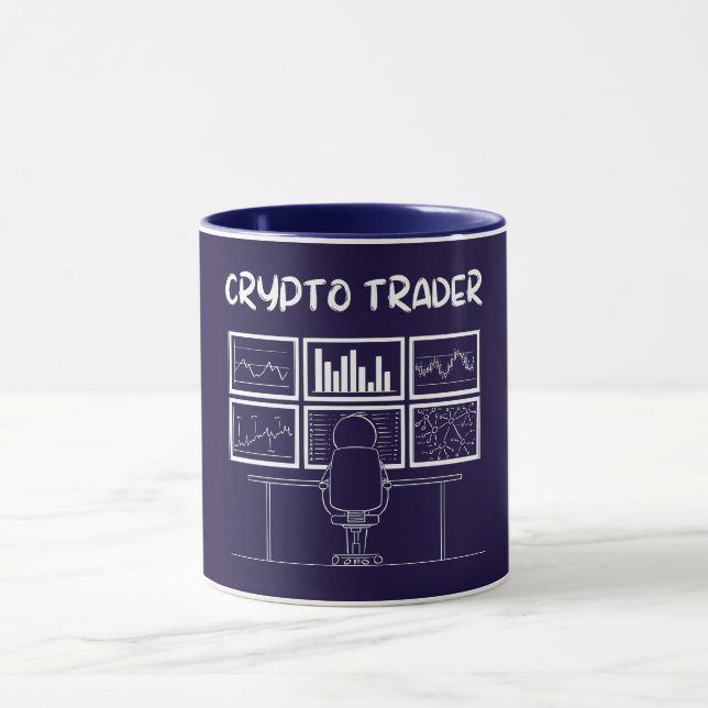 Mug Crypto Trader Funny Logo (Centre)