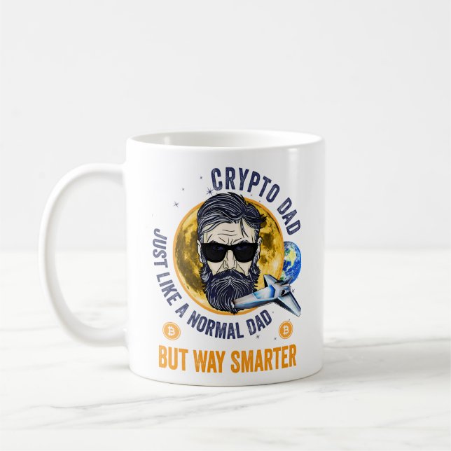 Mug Cryptodad Crypto Papa Comme Un Papa Bitcoin Réguli (Gauche)