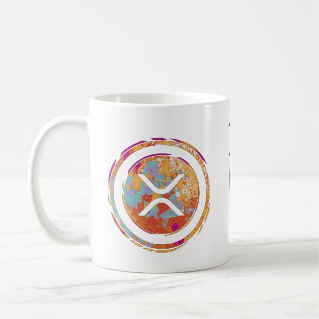 Mug Cryptodevise XRP - Aquarelle XRP (Gauche)