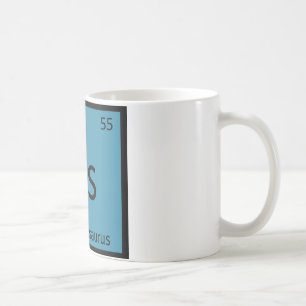 Mug Cs - Symbole d'élément de dinosaure Champosaurus