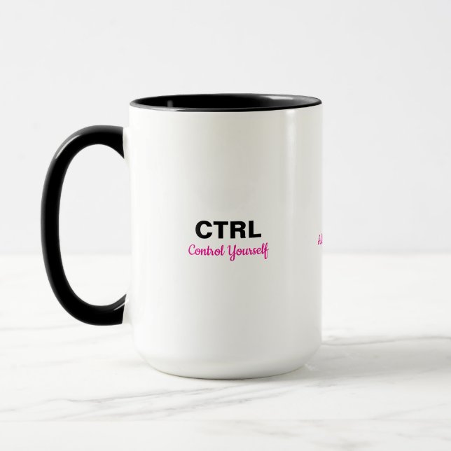 Mug Ctrl Alt Del Citation Motivationnelle (Gauche)