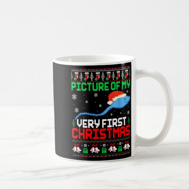 Mug Cture Of My Very First Christmas Joke Ugly Xmas Sw (Droite)