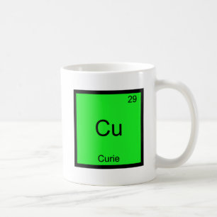Mug Cu - Curie Funny Élément Symbole de chimie T-Shirt