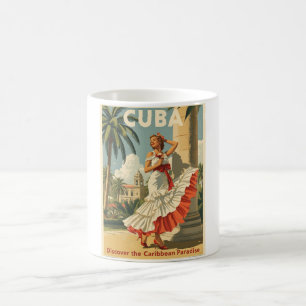 Mug Cuba vintage voyage glamour paradis des Caraïbes a