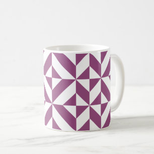 Mug Cube Déco géométrique violet chaud