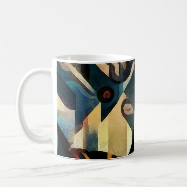 Mug Cubisme moderne Peinture Tour Eiffel (Gauche)
