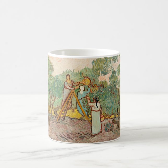 Mug cueillette d'olives par vincent van gogh en 1889 (Centre)