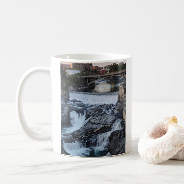Mug Cuillère à café de Spokane Falls (Avec donut)