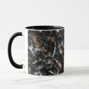 Mug Cuir en peau de lézard reptile de serpent sans cou