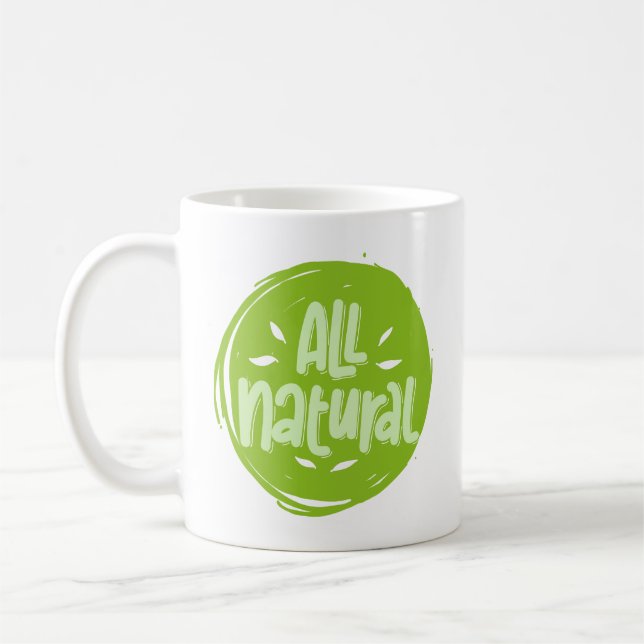 Mug Cuire Tout Végétal Naturel Citer Drôle Cadeau Café (Gauche)