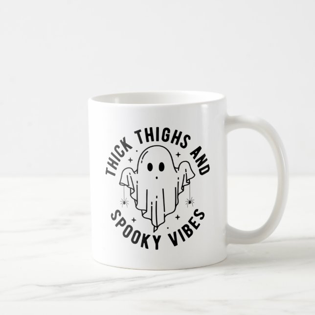Mug "Cuirs Épais Et Vibes Éffrayantes" (Droite)