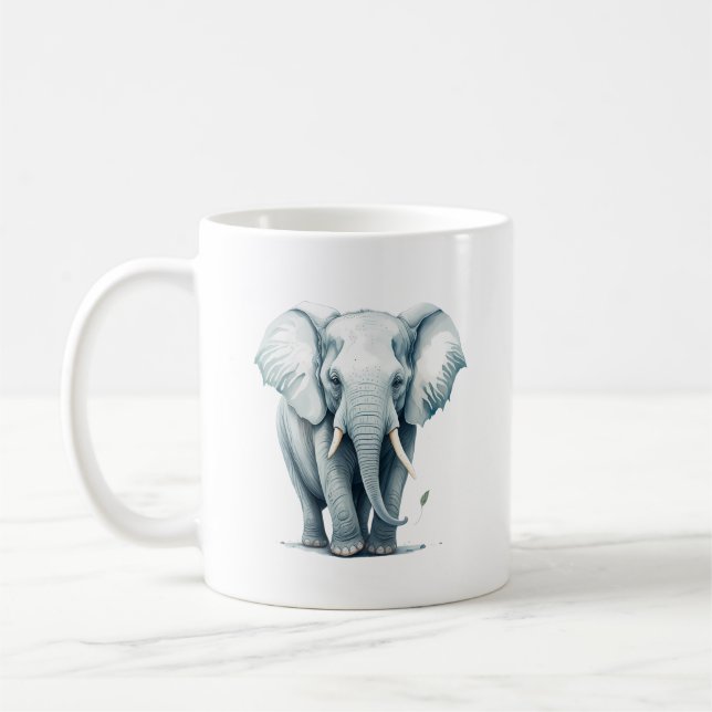 Mug Cuisine adorable Grey Elephant (Gauche)