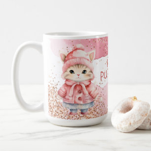 Mug Cuisine Aquarelle Kitty Chat Chat Hiver