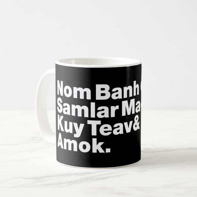 Mug Cuisine de rue Cambodgienne / Khmer (Devant gauche)