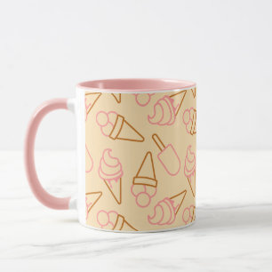 Mug Cuisine estivale avec contours de glace