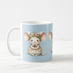 Mug Cuisine Florale Souris Couronne Fleur