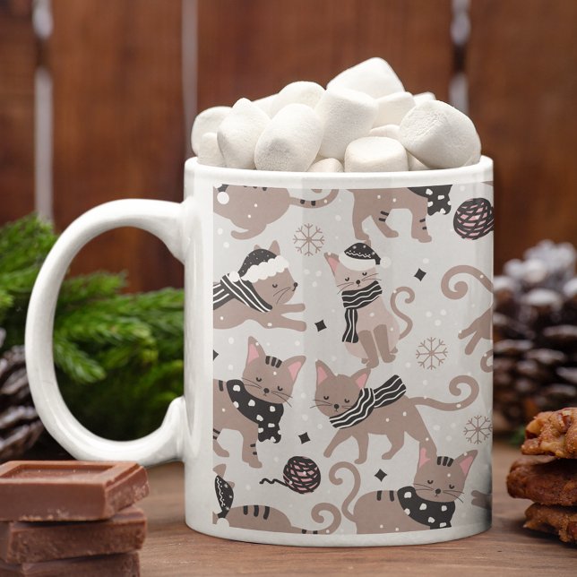 Mug Cuisine Motif de Noël Chat Festif Cuisine (Créateur téléchargé)