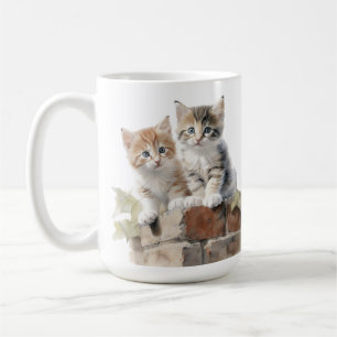 MUG CUISINES FLUFY ADORABLES SUR MUR EN BRIQUE