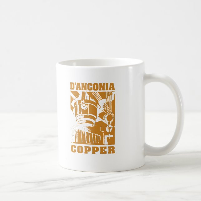 Mug cuivre de d'Anconia/logo de cuivre (Droite)