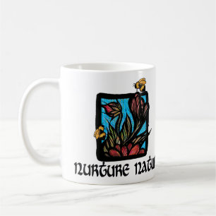 Mug Cultiver la nature abeille et fleurs