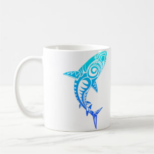 Mug Culture Requin Symbole Bleu Haka Kia Ora Danse Nou