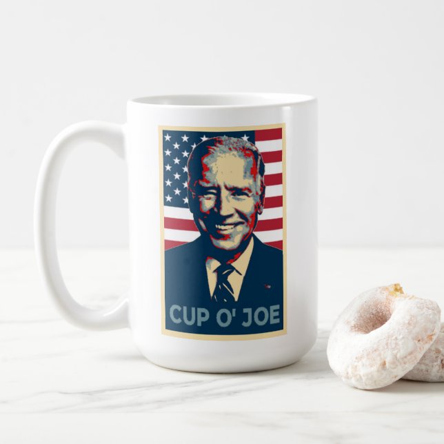 Mug CUP O' JOE Biden Pour Président 2020 (Avec donut)