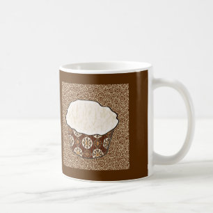 Mug Cupcake à la noix de coco, Arrière - plan japonais