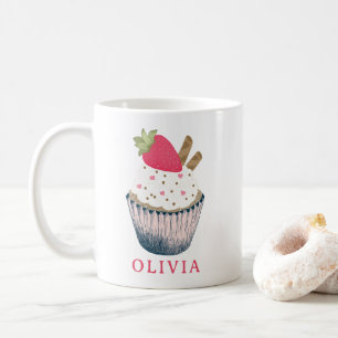 Mug Cupcake personnalisé - mignon cadeau d'anniver