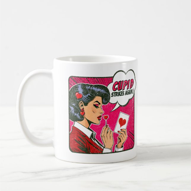 Mug Cupid Frappe Encore - Saint-Valentin (Gauche)
