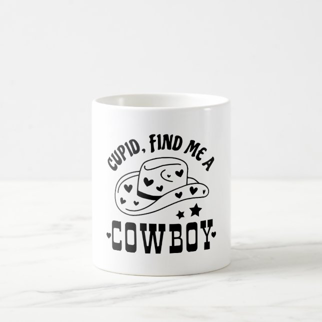 Mug Cupidon Me Trouve Un Cowboy Western (Centre)