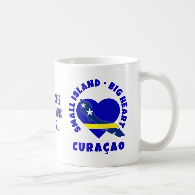 Mug CURAÇAO Big Heart Fun Custom 2026 Soccer (Droite)