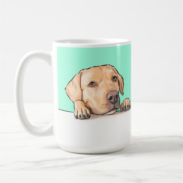 Mug Curieux chien (Gauche)