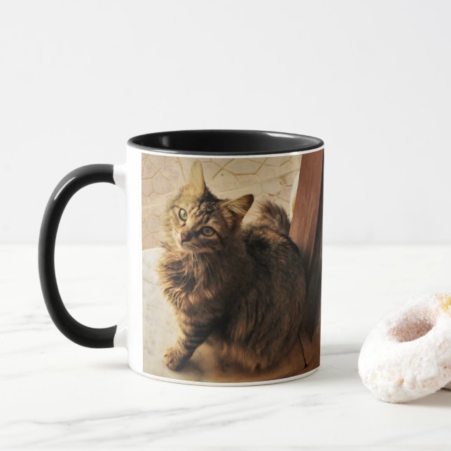 Mug Curieux Kitty (Avec donut)
