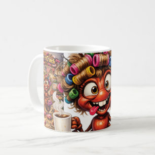 Mug Curlita Crunch est une fourmi dans des bigoudis