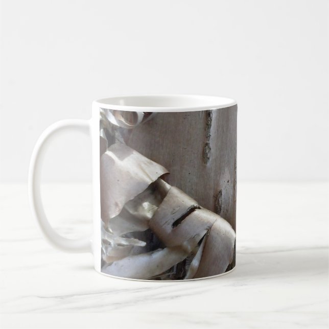 Mug Curly Birch Bark Tree Rustic (Gauche)