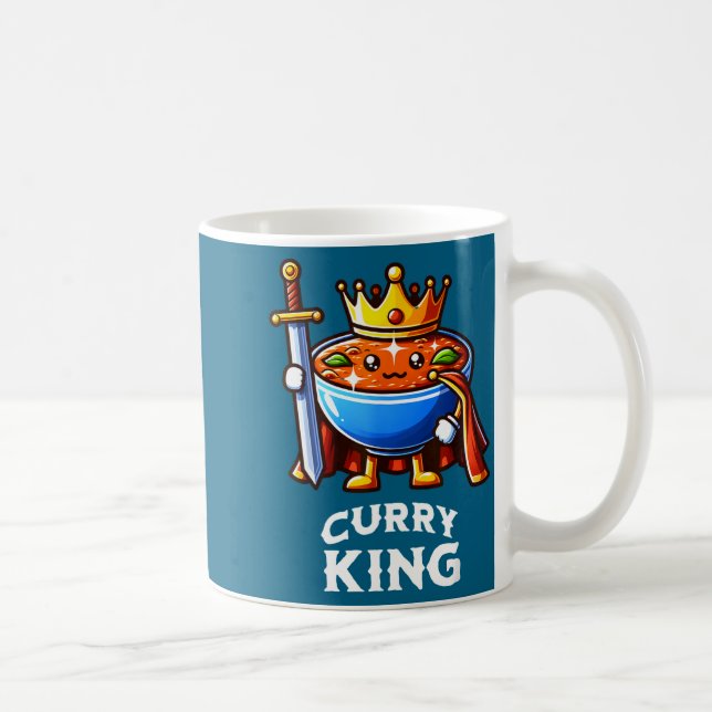 Mug Curry King Funny Quote Curry Indian Food Lover  (Droite)