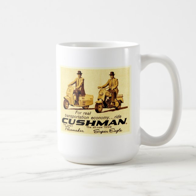 Mug Cushman Pacemaker et Super eagle scooters (Droite)