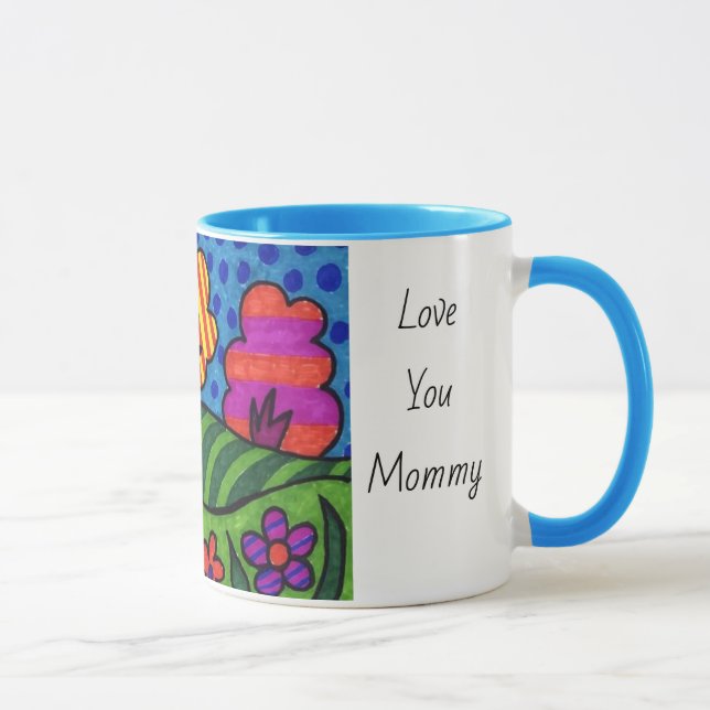 Mug Custom Ajouter l'art de l'enfant Photo Personnalis (Droite)