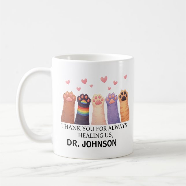 Mug Custom Animal Doctor | Happy Doctor’s Day (Gauche)